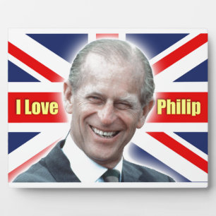 HRH Herzog von Einburgh - I Liebe Philip Fotoplatte
