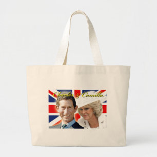 HRH Prince Charles & HRH Duchess of Cornwall Jumbo Stoffbeutel