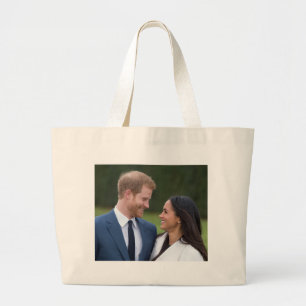 HRH Prince Harry und Meghan Markle Royal Wedding Jumbo Stoffbeutel