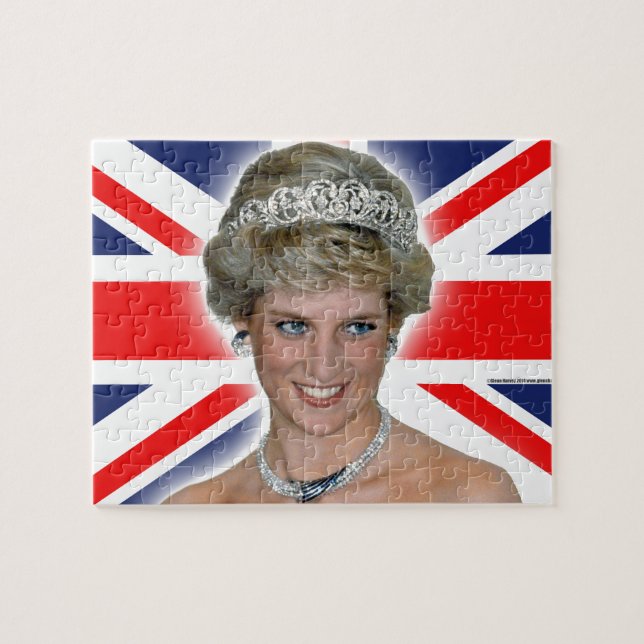 HRH Princess Diana Union Jack (Horizontal)