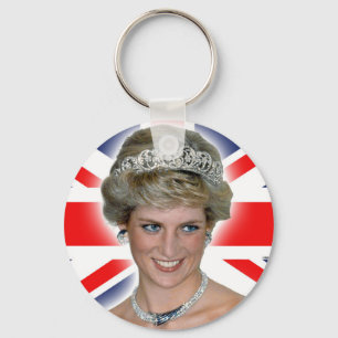 HRH Princess Diana Union Jack Schlüsselanhänger