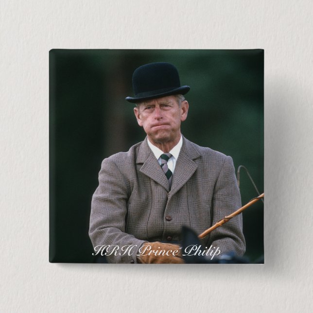 HRH Prinz Philip Windsor 1980 Button (Vorderseite)