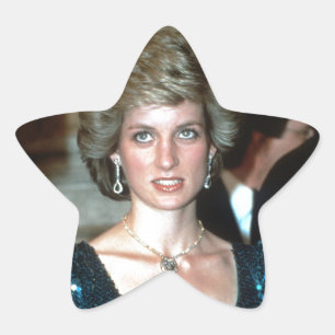 HRH Prinzessin Diana Wien 1986 Stern-Aufkleber