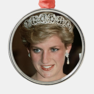 HRH Prinzessin Diana Xmas Ornament Aus Metall