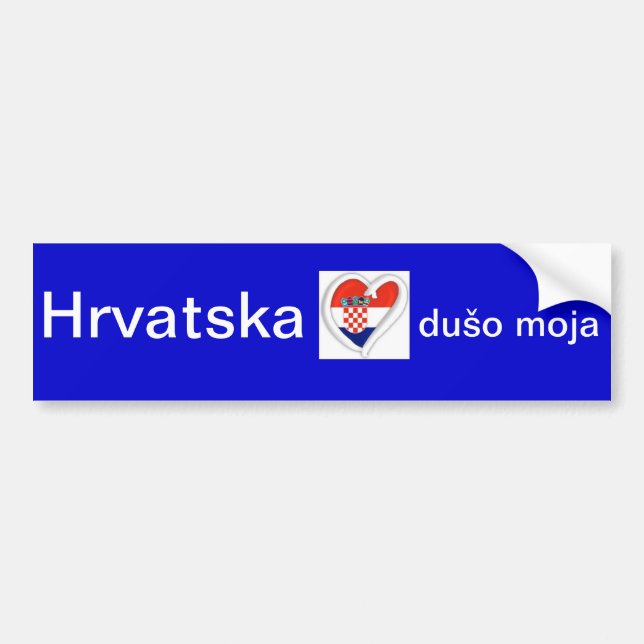 HRVATSKA AUTOAUFKLEBER (Vorne)