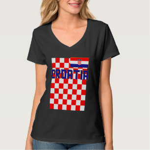Hrvatska, Kroatien, Hrvatska zastava, Kroatische P T-Shirt