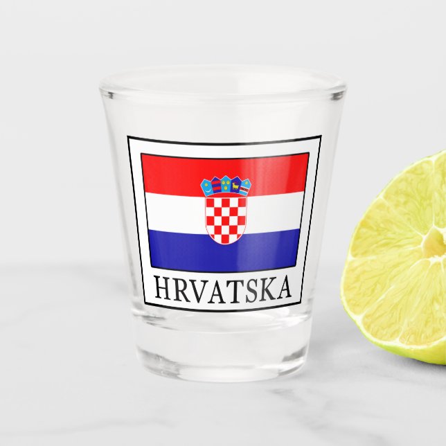 Hrvatska Schnapsglas (Vorderseite)
