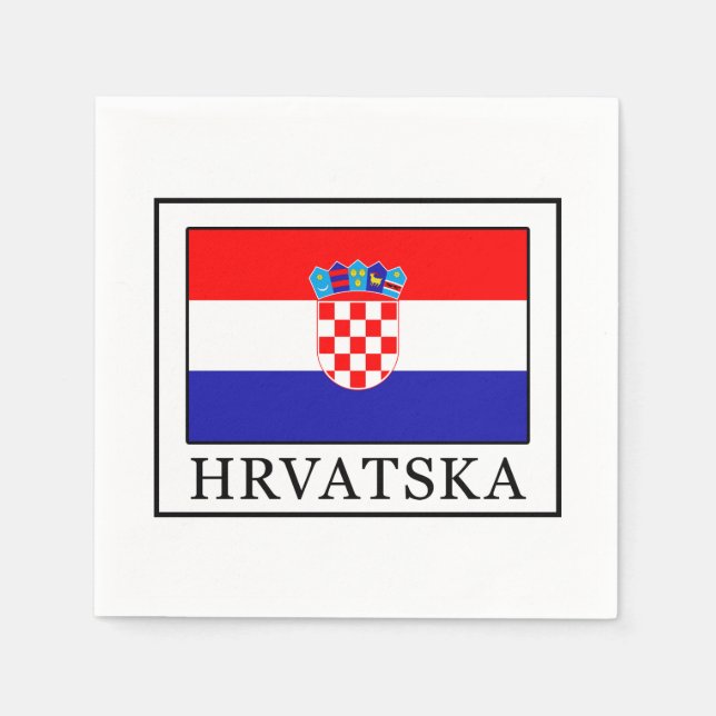 Hrvatska Serviette (Vorderseite)