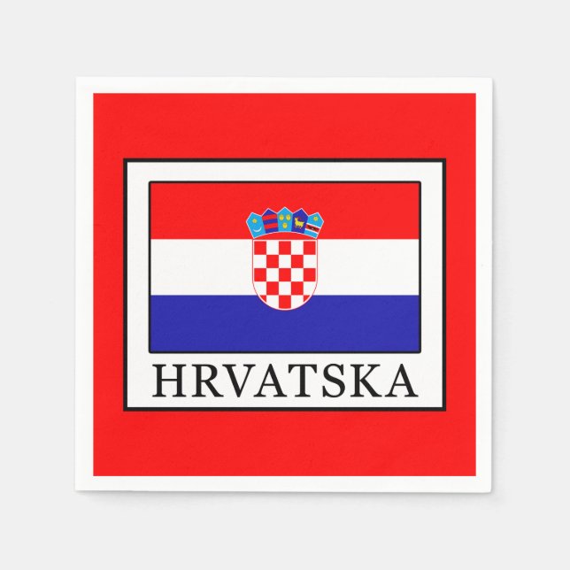Hrvatska Serviette (Vorderseite)