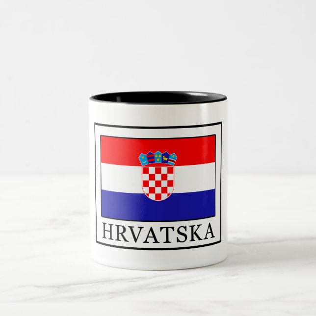 Hrvatska Zweifarbige Tasse (Mittel)