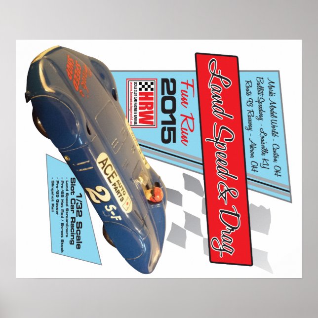 HRW 2015 Poster Land Speed & Drag (Devant)