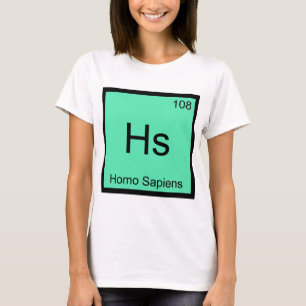 HS - T-shirt de symbole d'élément de chimie de