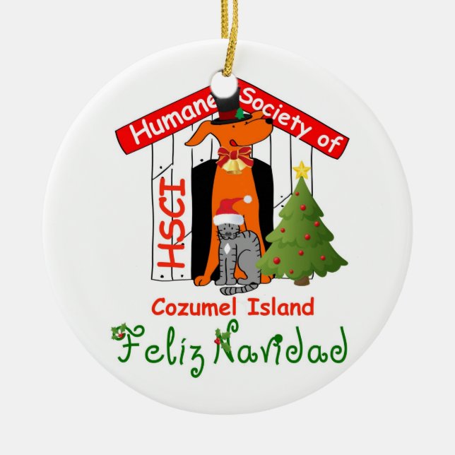HSCI Weihnachtsverzierung Keramikornament (Vorne)