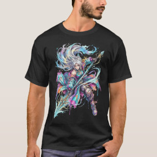 HSR Feixiao Merlin's Klauen Vaporwave Retro-Porträ T-Shirt