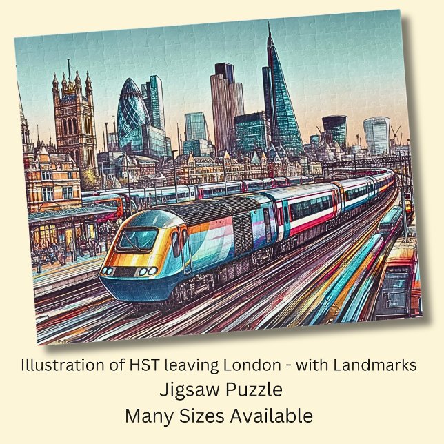 HST-Zug Verlassend London + Sehenswürdigkeiten Ill (Von Creator hochgeladen)