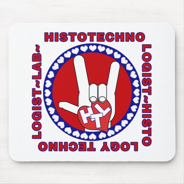HTC HISTOTECHNOLOGIST SPECIALIST LOGO SQUARE LABRA MOUSEPAD (Vorne)