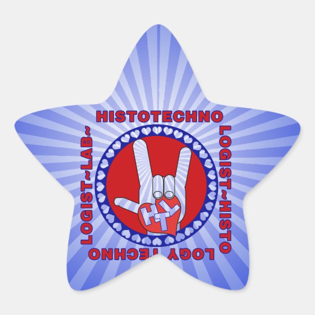 HTC HISTOTECHNOLOGIST SPECIALIST LOGO SQUARE LABRA  Stern-Aufkleber (Vorderseite)