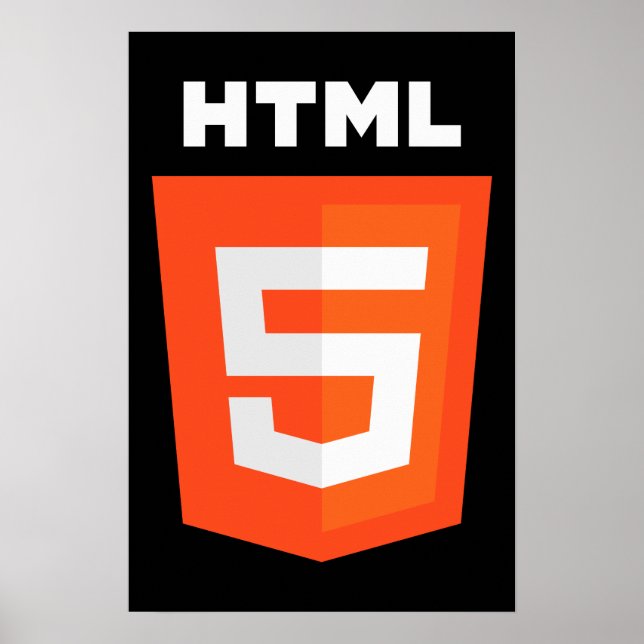 HTML 5-Logo Poster (Vorne)