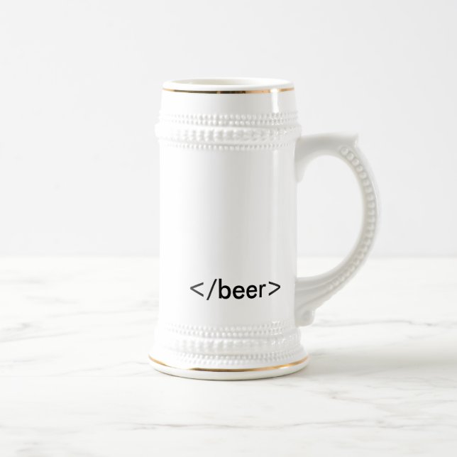 HTML <beer> Stein Bierglas (Rechts)
