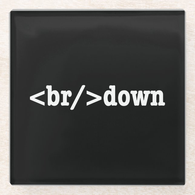 HTML-Code Glasuntersetzer (Vorderseite)
