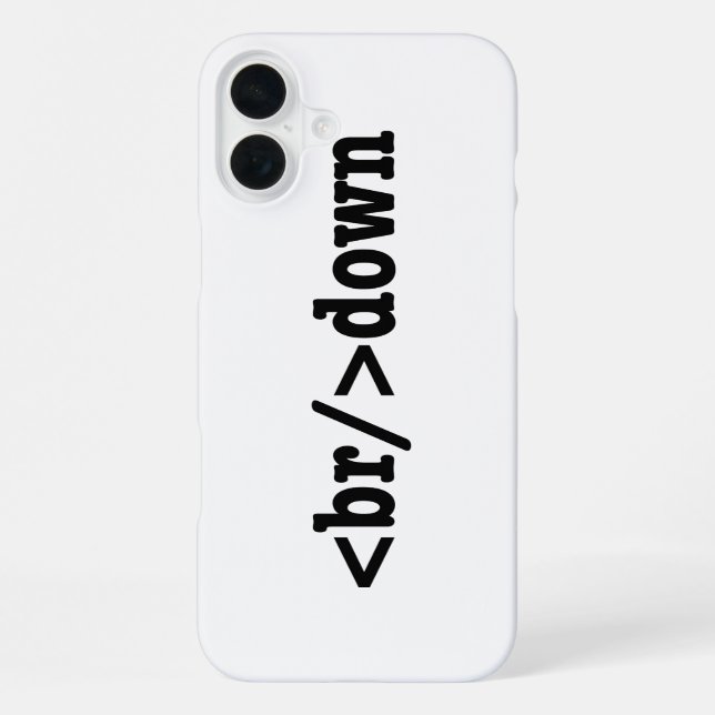 HTML-Code iPhone 16 Plus Hülle (Rückseite)