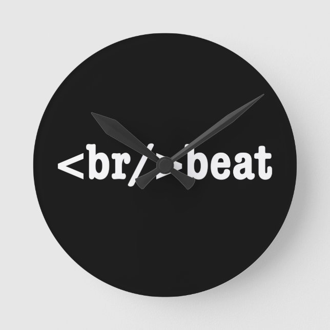 HTML-Code Runde Wanduhr (Vorderseite)