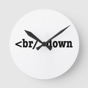 HTML-Code Runde Wanduhr