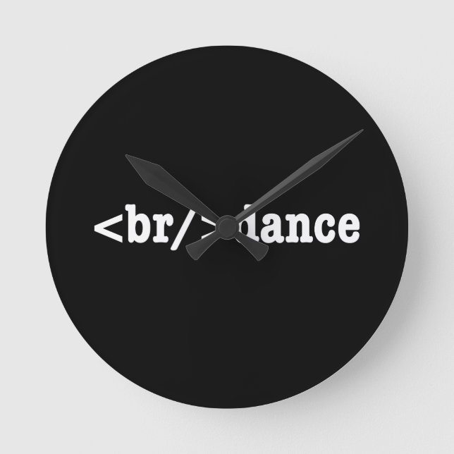 HTML-Code Runde Wanduhr (Vorderseite)