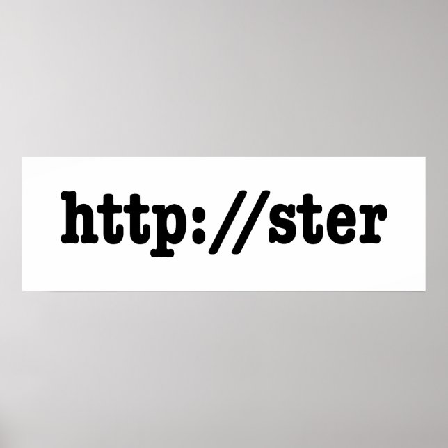 http://ster / HTML Code Poster (Vorne)