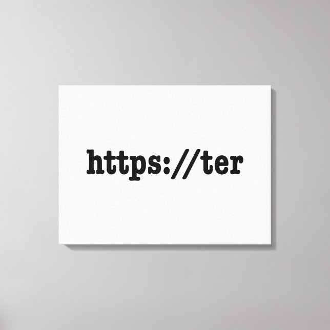 https://ter / HTML Code Leinwanddruck (Vorderseite)