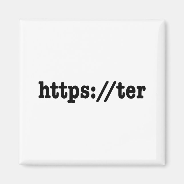 https://ter / HTML Code Magnet (Vorne)