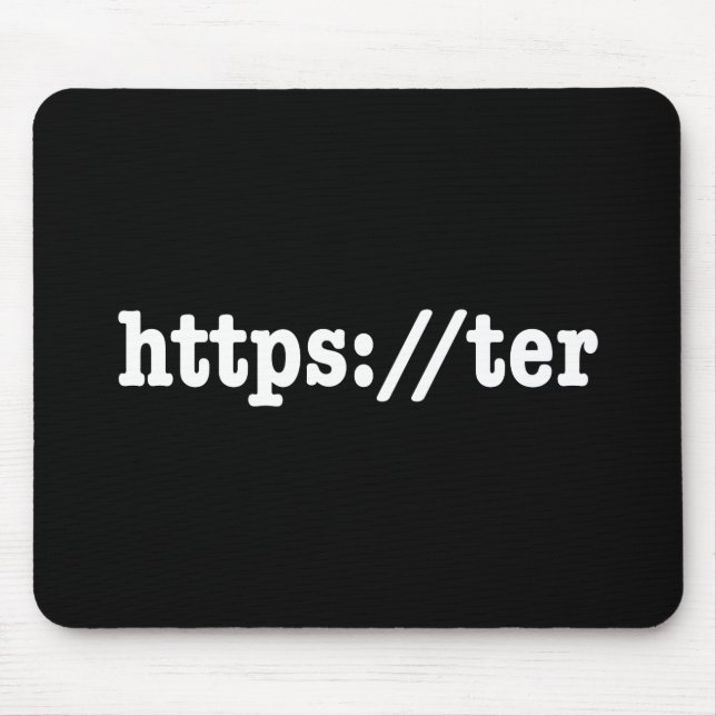 https://ter / HTML Code Mousepad (Vorne)