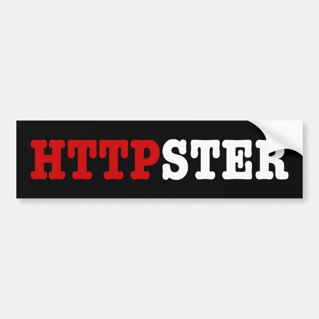 HTTPSTER AUTOAUFKLEBER (Vorne)