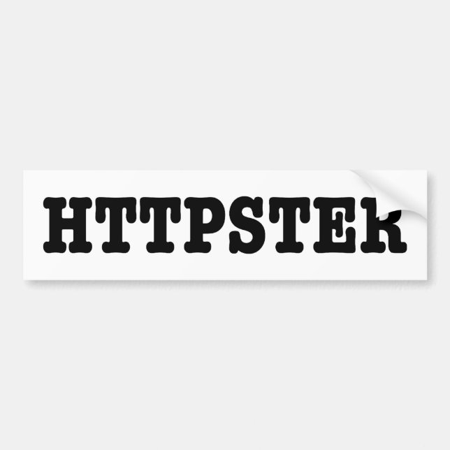 HTTPSTER AUTOAUFKLEBER (Vorne)
