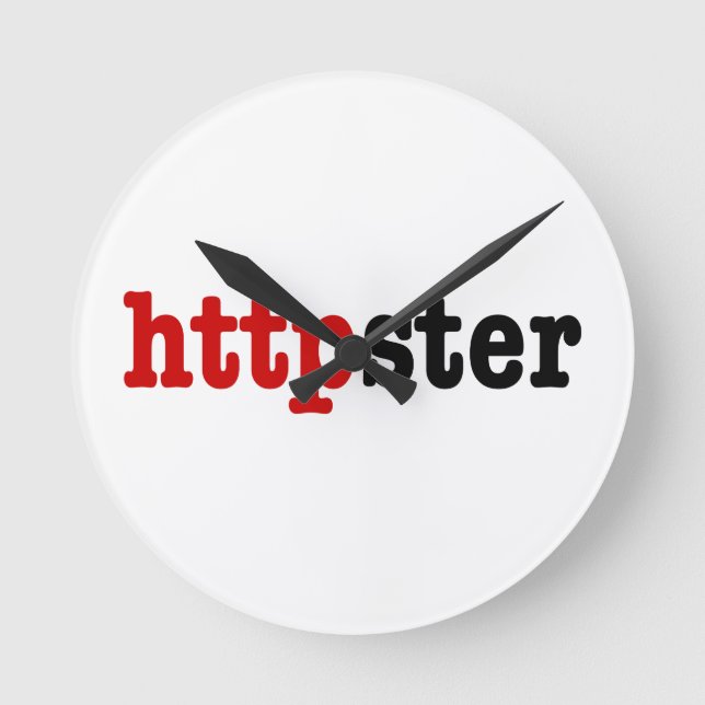 httpster runde wanduhr (Vorderseite)