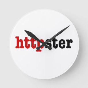httpster runde wanduhr