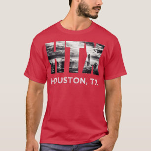 HTX Stadt Houston Skyline Art Downtown Texas Sou T-Shirt