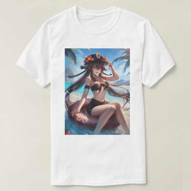 Hu Tao Swimsuit 38 T-Shirt (Design vorne)