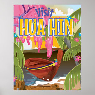 Hua Hin Thailand travel poster