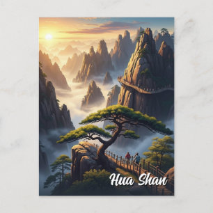 Hua Shan Mountain China Postkarte