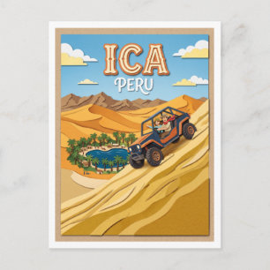 Huacachina-Dünen Ica Peru Postkarte