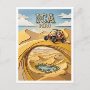 Huacachina-Oase Dünen Ica Peru Postkarte