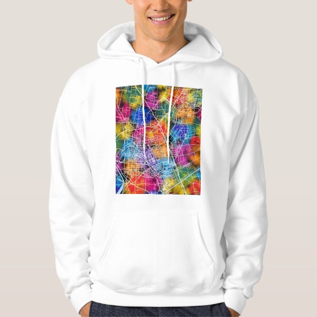 Huai'an China City Map Hoodie (Vorderseite)