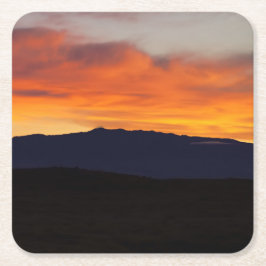 Hualalai Sonnenuntergang Rechteckiger Pappuntersetzer