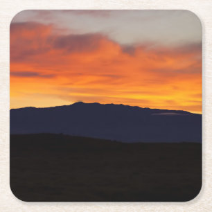 Hualalai Sonnenuntergang Rechteckiger Pappuntersetzer