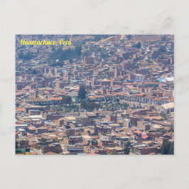 Huamachuco, Peru, Stadtansicht Postkarte