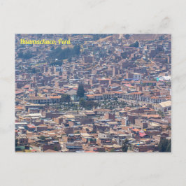 Huamachuco, Peru, Stadtansicht Postkarte