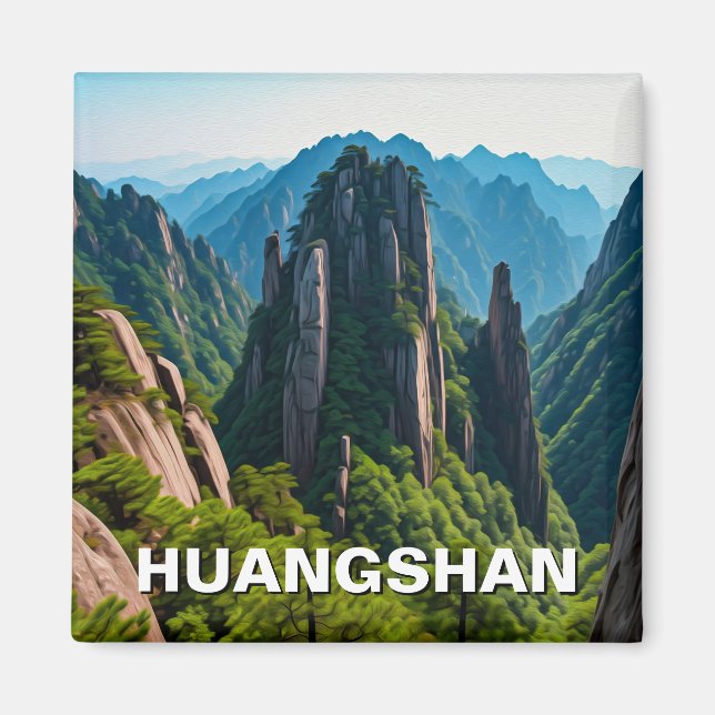 Huangshan National Park China Travel Magnet (Vorne)