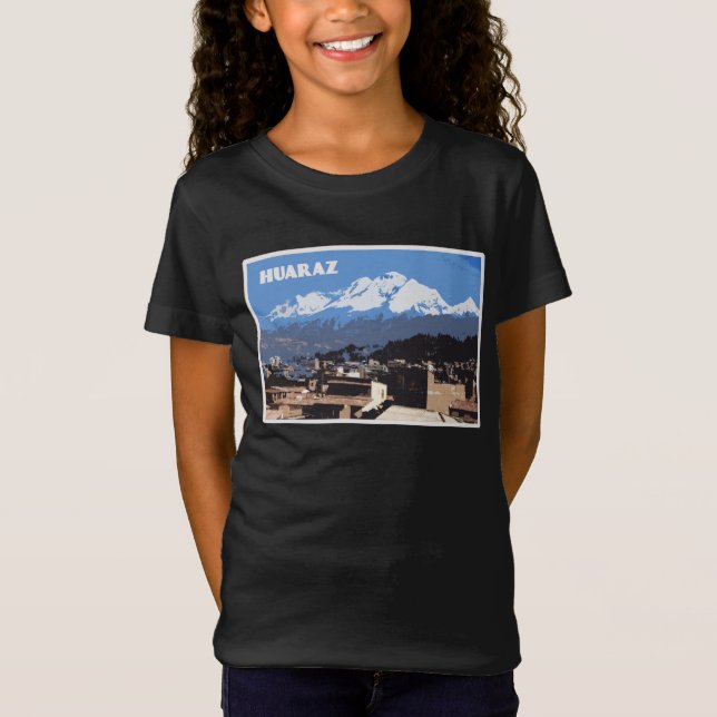 Huaraz Peru: Huascarin Mountain View T-Shirt (Vorderseite)
