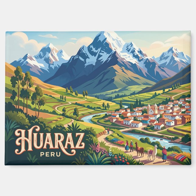 Huaraz Peru Magnet (Vorderseite)